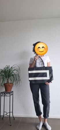 Tasche Ellen Amber schwarz weiss ungebraucht