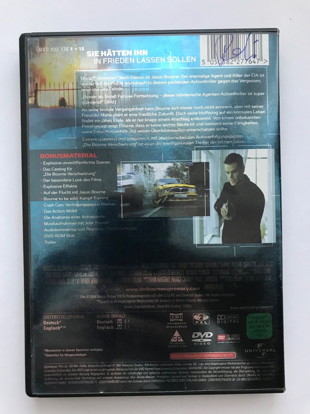Tutti i DVDs: Die Bourne Verschwörung – Usato da Lostorf venduto da heidimeier 1
