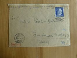 Rheine Deutschland Zensurbrief  nach Immensee, 1943