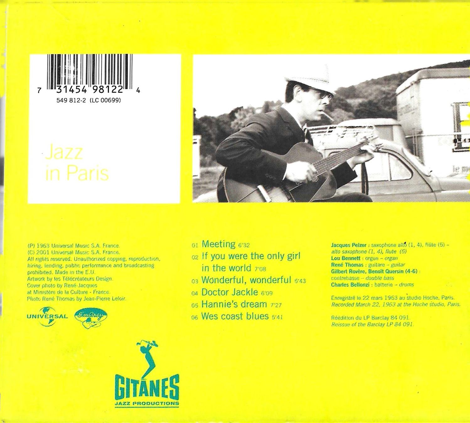 CDs: René Thomas - Meeeting Mister Thomas - Jazz In Paris – Gebraucht aus Savagnier von Ne2065 1