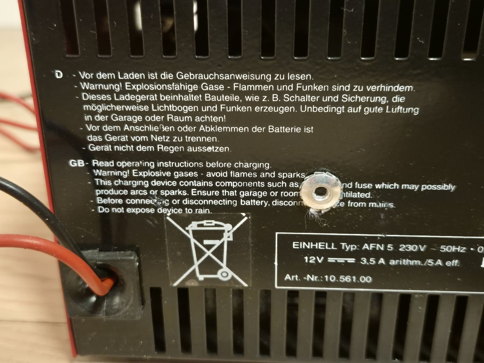 Einhell Caricabatterie: Einhell Batteriemaster AFN 5 - Top Zustand – Usato da Zürich venduto da Corrosion 4