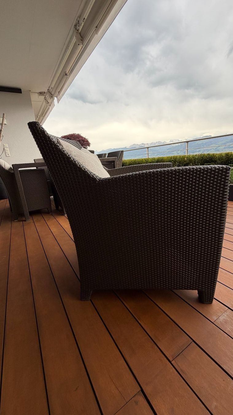 Dedon Poltrone: 2 Dedon Fauteuils mit 2 Sitzhocker und Sitzkissen – Usato da Jona venduto da HBD-Home 3