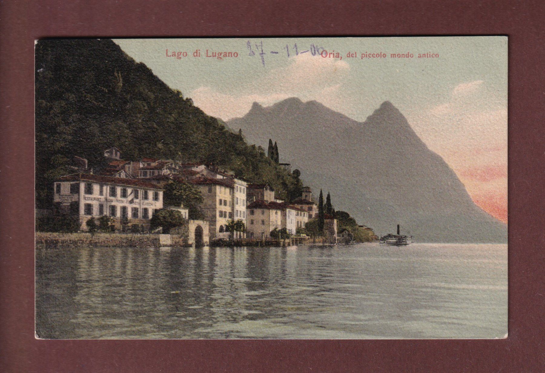 Cartoline postali: ORIA - 1906 – Usato da Pully venduto da nicecards-shop