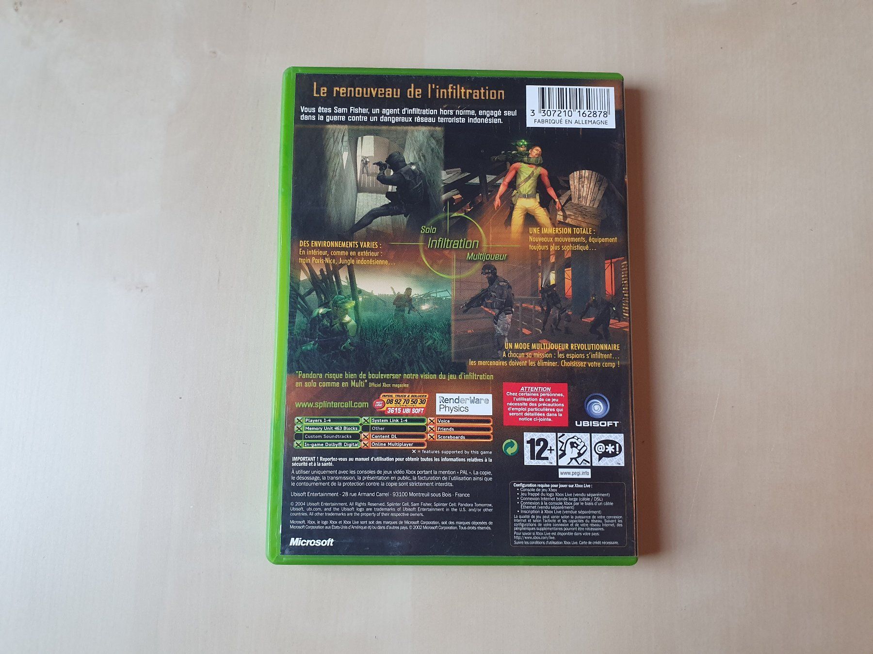 Microsoft Giochi: Splinter Cell Pandora Tomorrow FRA – Usato da Stansstad venduto da collectorsshop 1