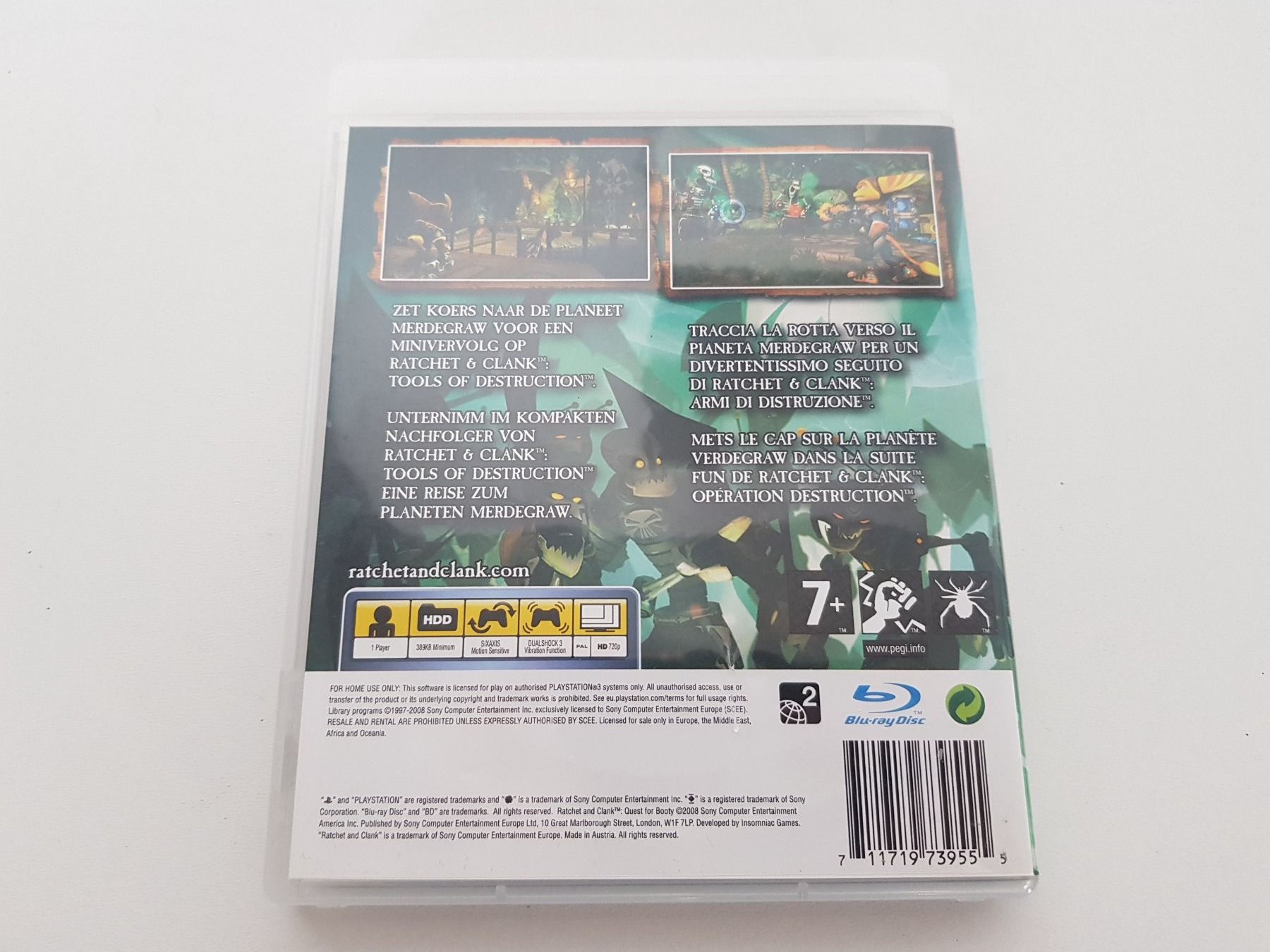 Sony Giochi: Ratchet & Clank: Quest for Booty - Playstation 3 – Usato da Bassersdorf venduto da retrolab 1
