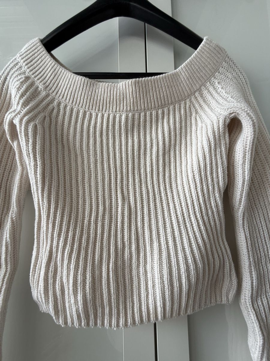 H&M Pulls & Sweat-shirts: Pull H&M écru en maille côtelée, taille XS, comme neuf – Neuf (Voir description) à La Chaux-de-Fonds par ard_8v5l 2