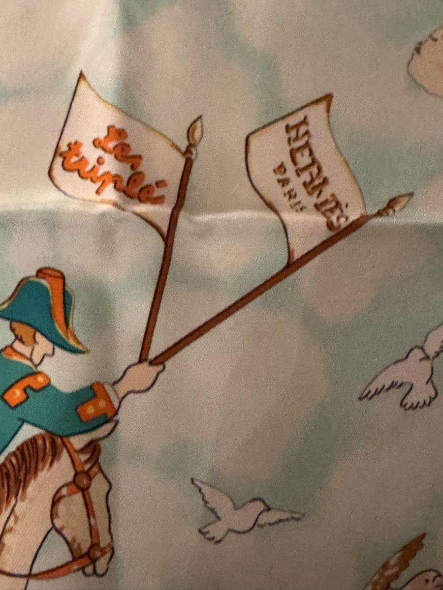 Hermès Foulard & Sciarpe: Hermès carré 90 Les Triplés – Nuovo (secondo la descrizione) da Genève venduto da Allisgood 1