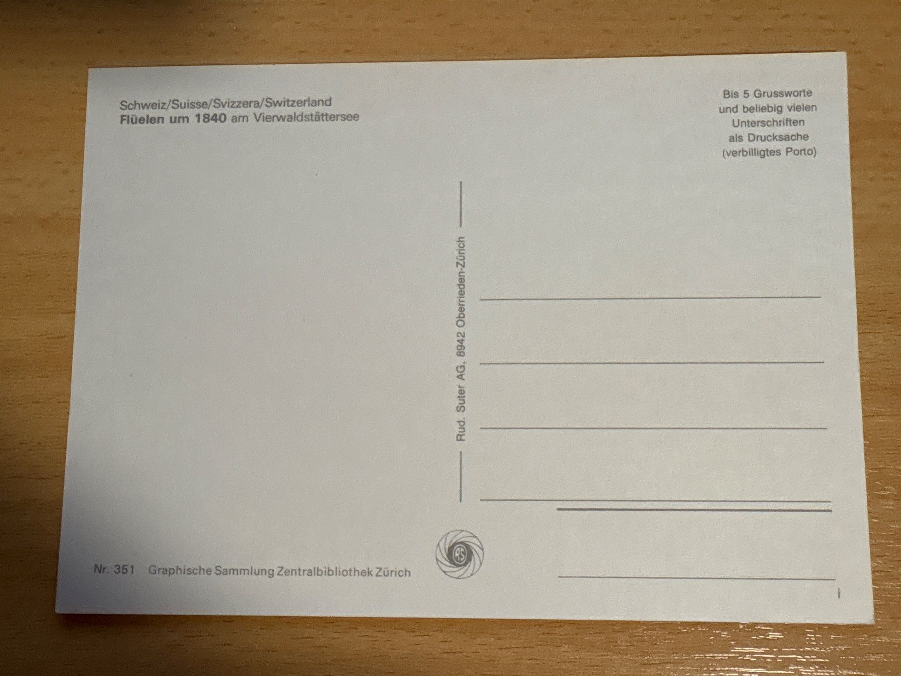 Cartoline postali: Ansichtskarte, Flüelen, Vierwaldstättersee – Usato da Ibach venduto da lisch3 2