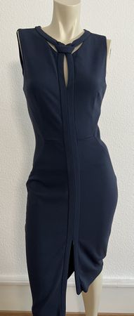 Diane von Furstenberg Etuikleid Gr 36 Navy Keyhole