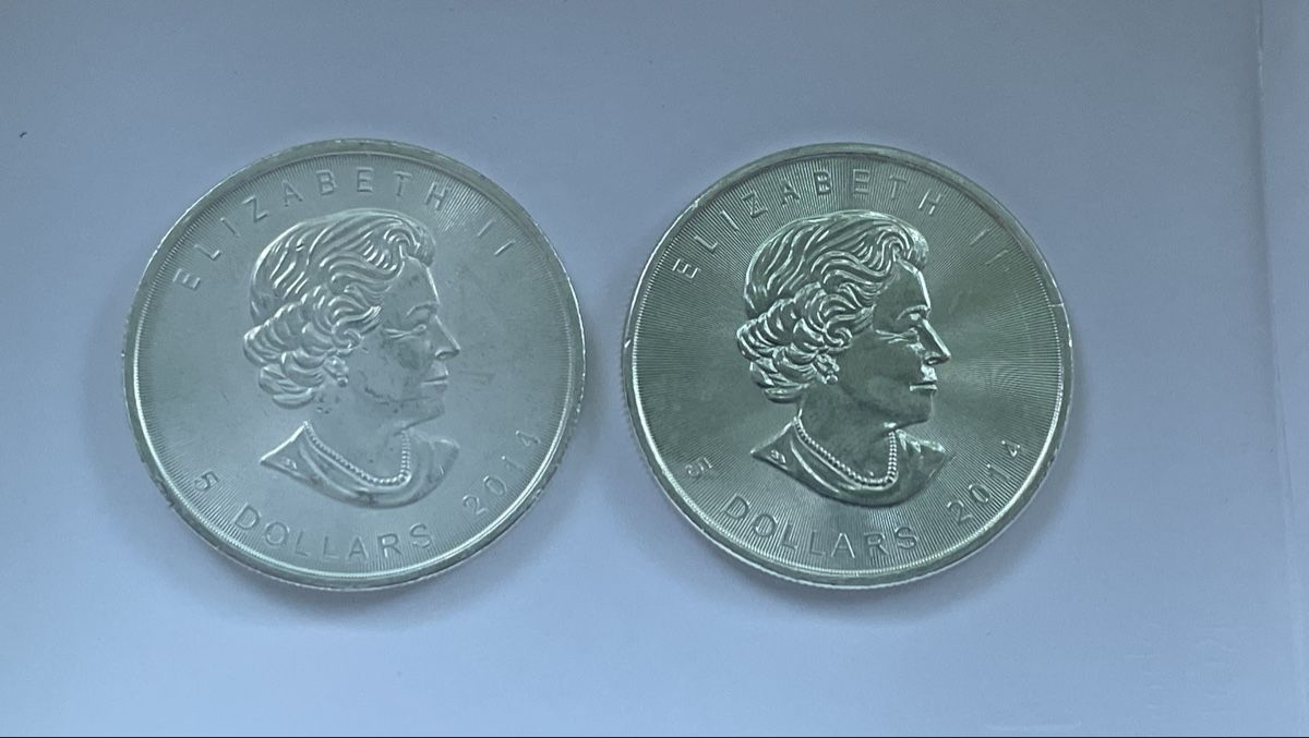 Tutti le monete: 2x 1oz/unze Maple Leaf Silbermünzen – Usato da Meilen venduto da Silver-Rules 2
