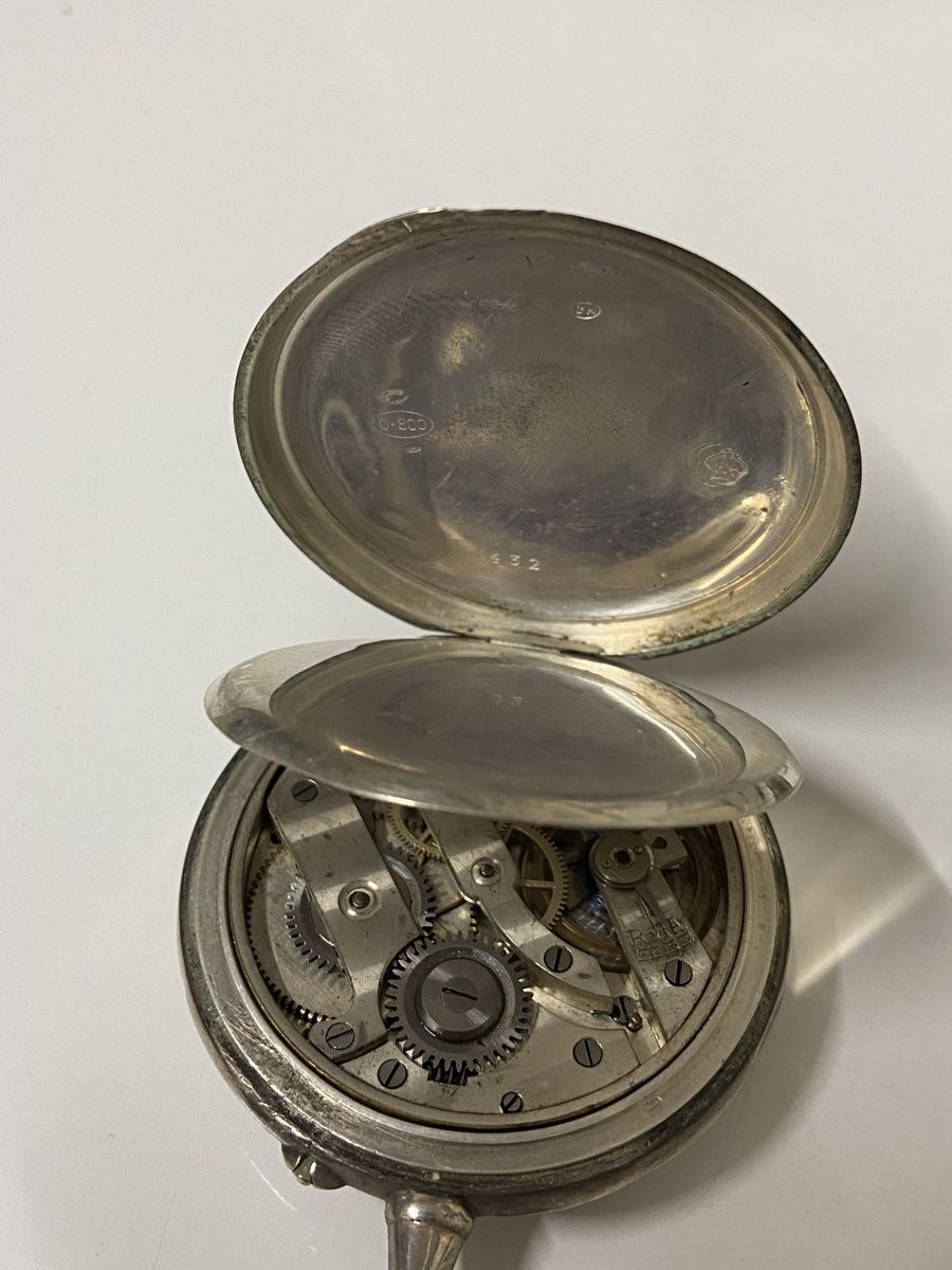 Orologi: Antike Silberne  800 Taschenuhr – Usato da Dietikon venduto da brocki-eyra 2