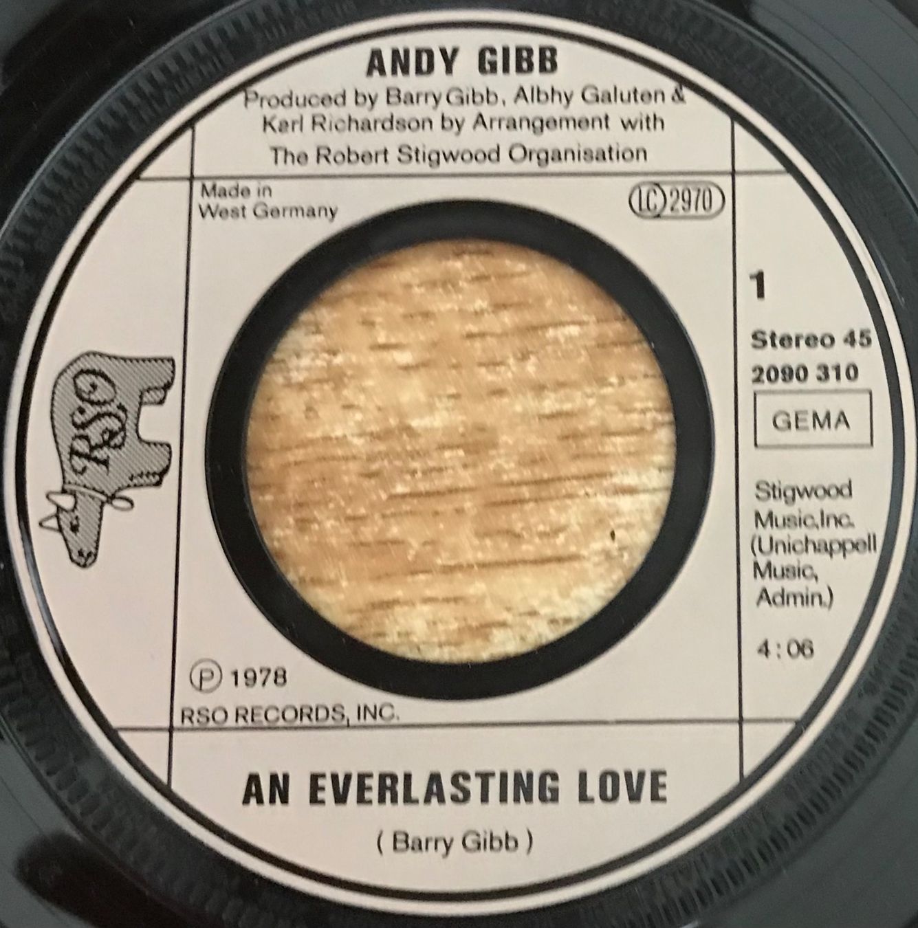 Dischi in vinile: ANDY GIBB - AN EVERLASTING LOVE – Usato da Bussigny venduto da vinyl-pas-cher 2