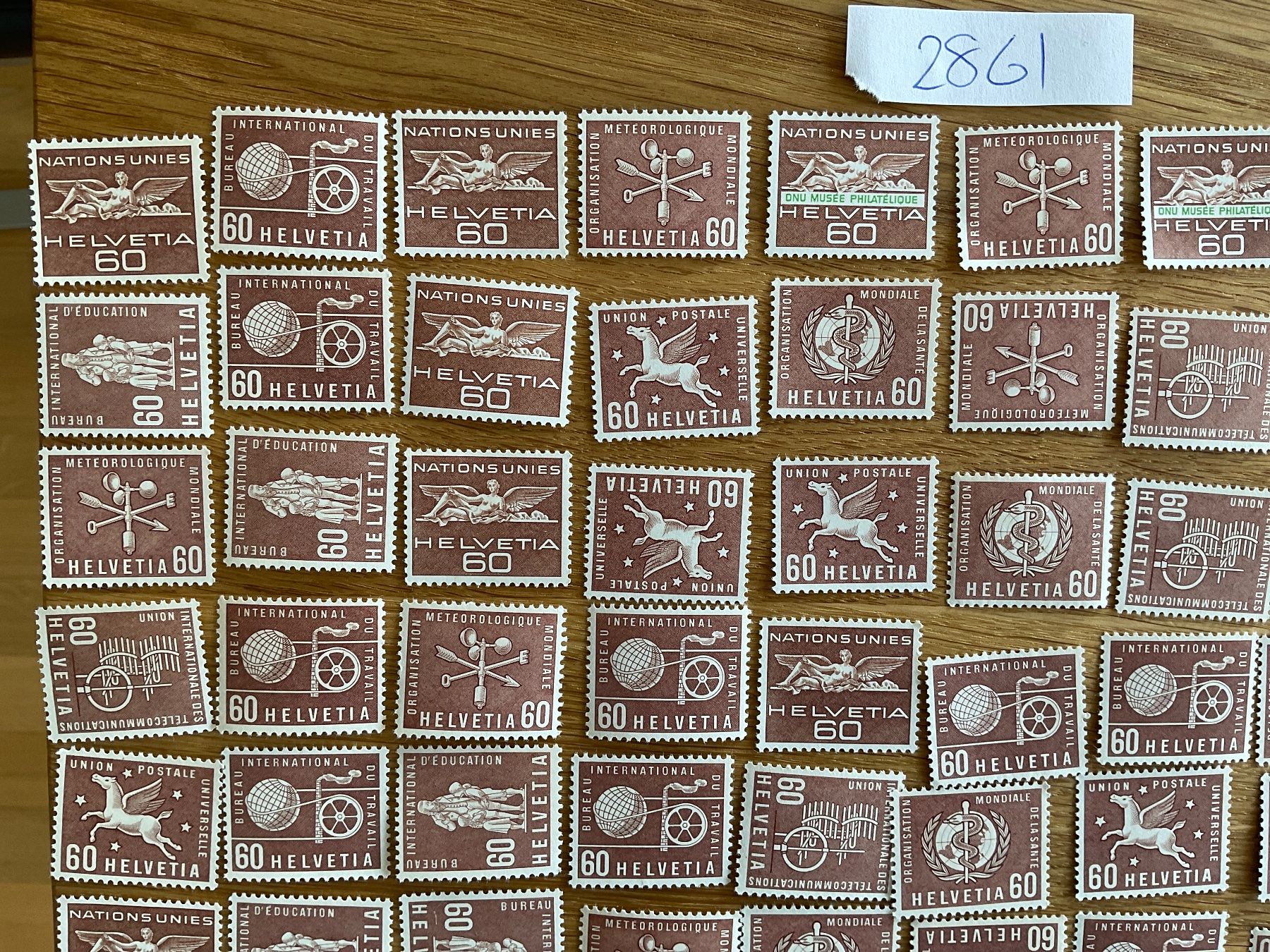 Tutti i francobolli: 60Fr Ämter Frankaturware ungestempelt postfrisch Sammlung – Nuovo (secondo la descrizione) da Wil SG venduto da Chefsugus 1