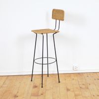 Rattan Barhocker von Gian Franco Legler