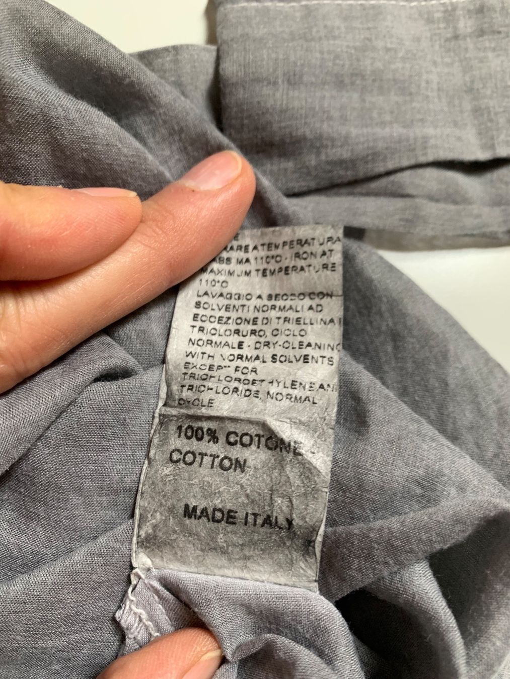 Camicette: Camicia cotone grigia tg 42 Italiana – Usato da Bellinzona venduto da rob_d6fz 3