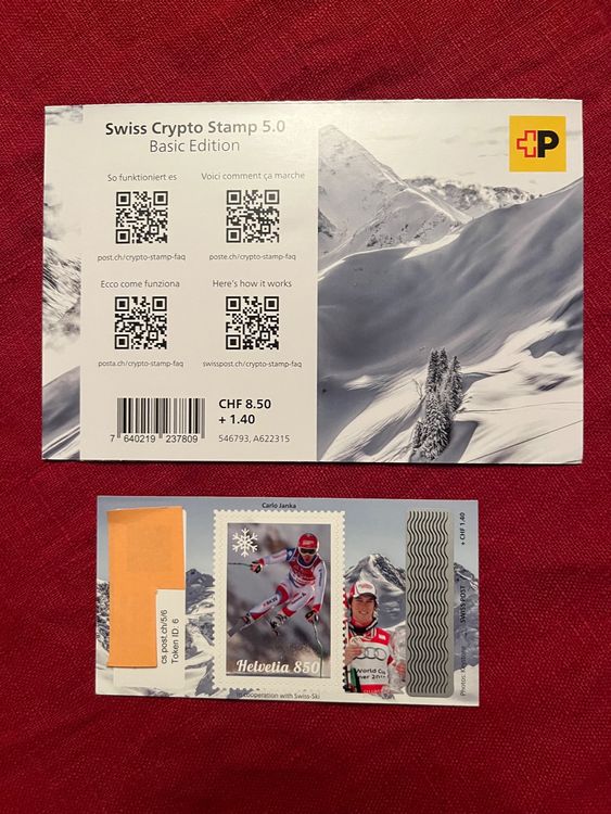 Tutti i francobolli: Swiss Crypto Stamp 5.0 Basic Edition ID6 Carlo Janka – Usato da Châtel-St-Denis venduto da Vaillant1