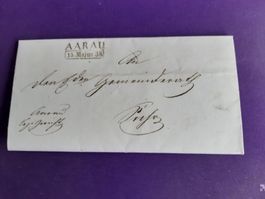 Vorphilabrief Bezirksgericht AARAU an Gemeinderat SUHR 1838