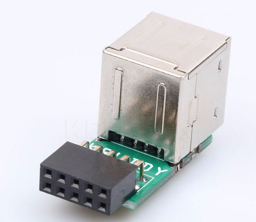 Unità & Adattatore: USB 2.0 9Pin-Buchse 2 Port Konverter – Nuovo e nell'imballaggio originale da Unterägeri venduto da RmOnline 2