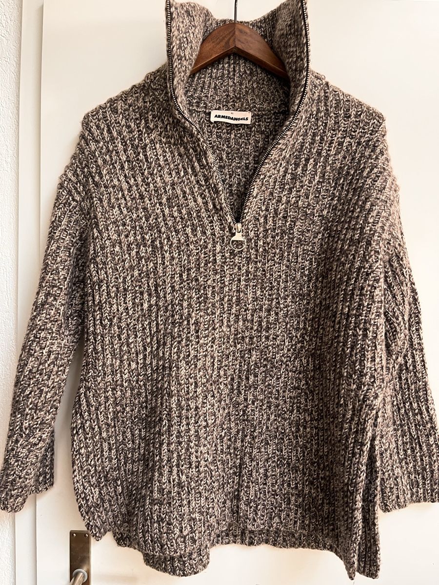 Armedangels Pullover & Sweatshirts: Armedangels Strickpullover Damen Gr. XS Wolle Mix Braun Top – Neu (gemäss Beschreibung) aus Zeiningen von man_69cj 1