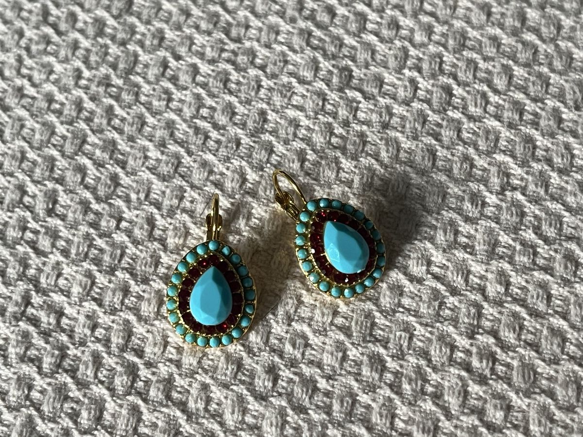 Boucles d'oreille: Blaue schöne Ohrringe  – Neuf (Voir description) à Hochdorf par Forestgreen 1
