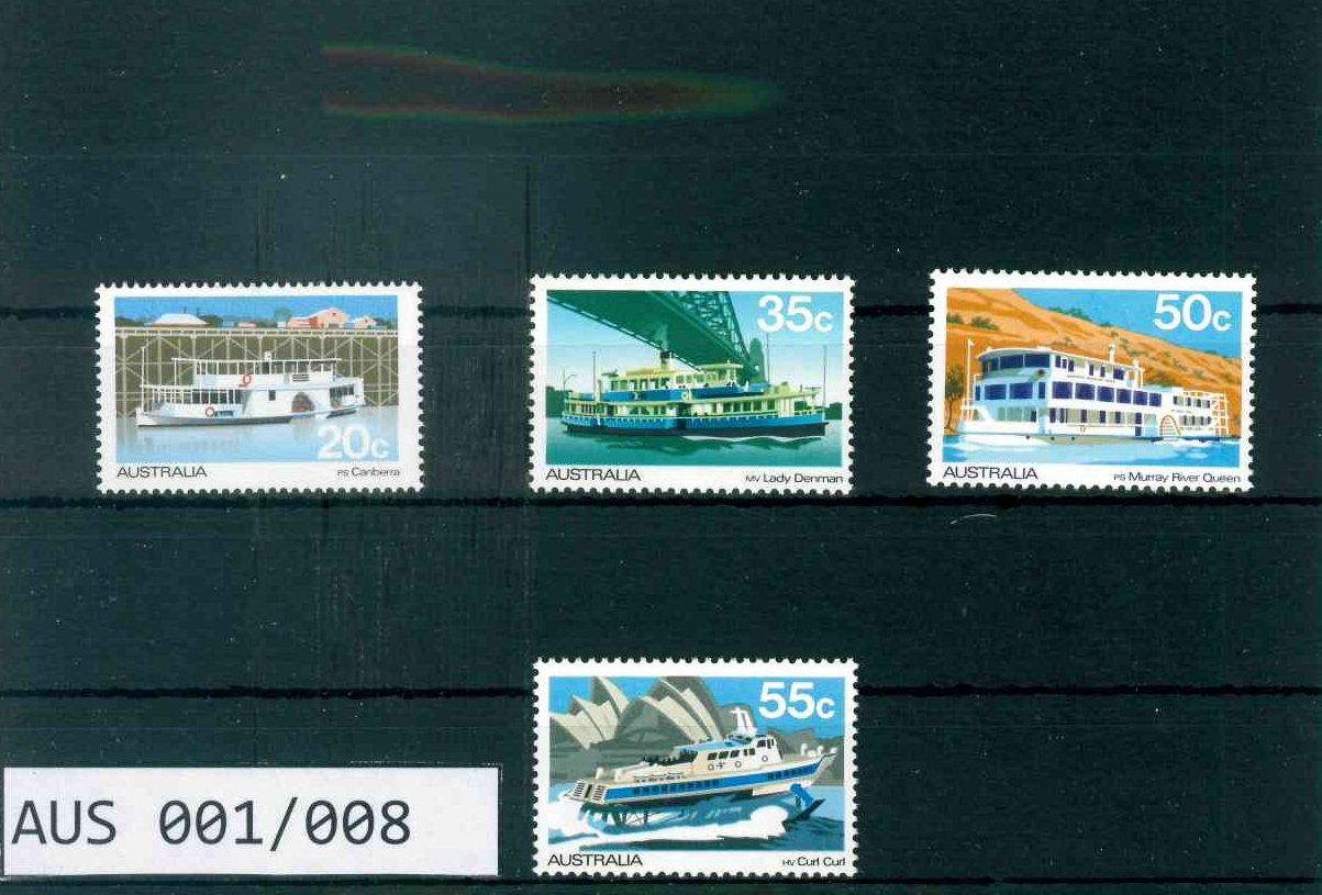 Alle Briefmarken: AUSTRALIEN 4 BRIEFMARKEN SCHIFFE – Neu (gemäss Beschreibung) aus Marly von Stampfinder