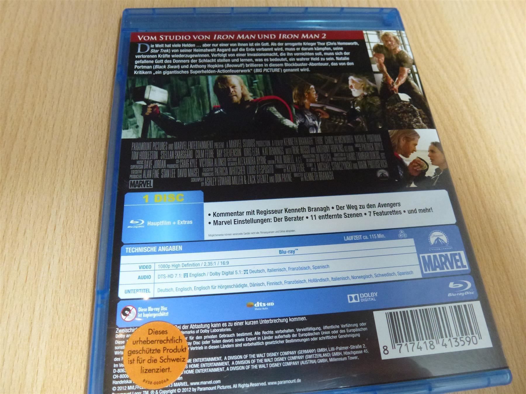 Tous les DVDs: Thor – D'occasion à Hombrechtikon par Maloev17 1