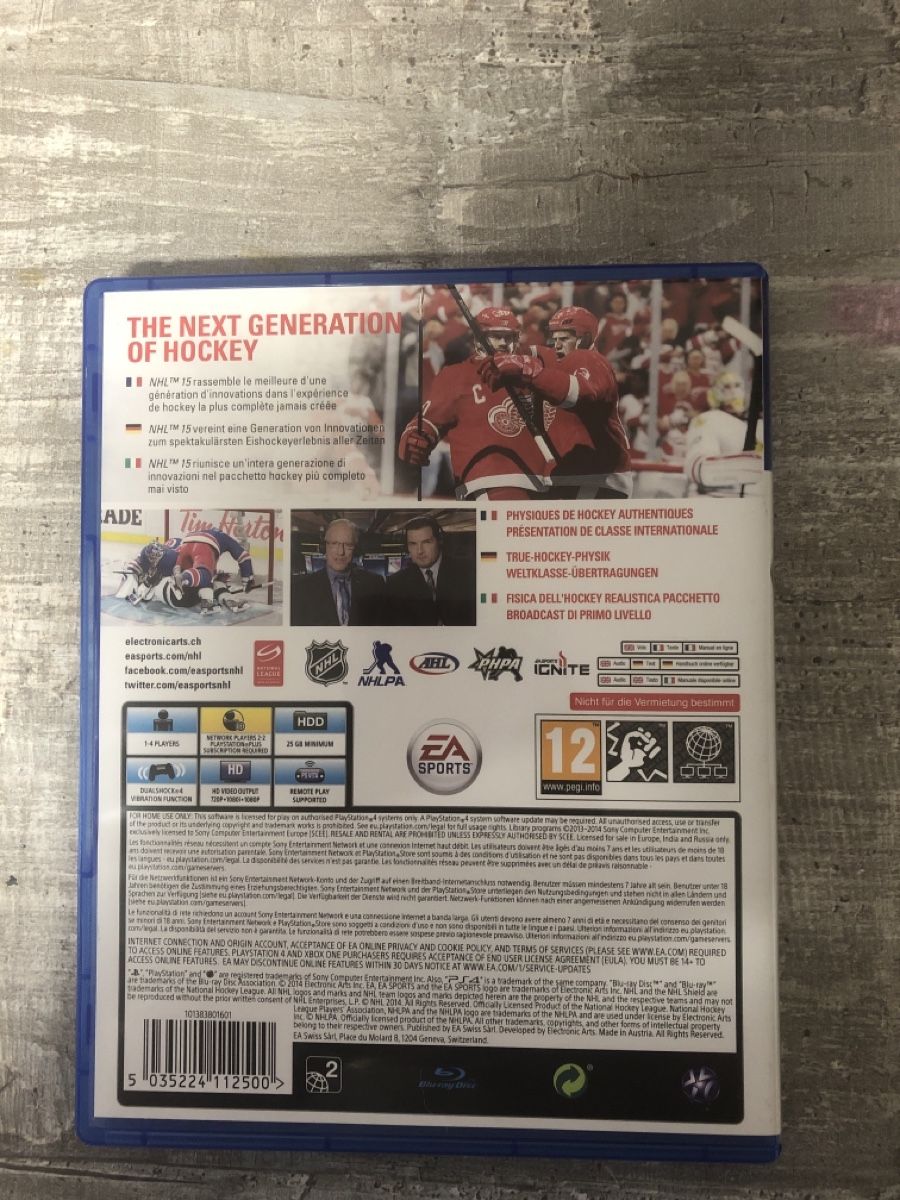 Sony Giochi: Ps4 spiel nhl15 rar – Usato da Niederglatt ZH venduto da Ghostino12 1