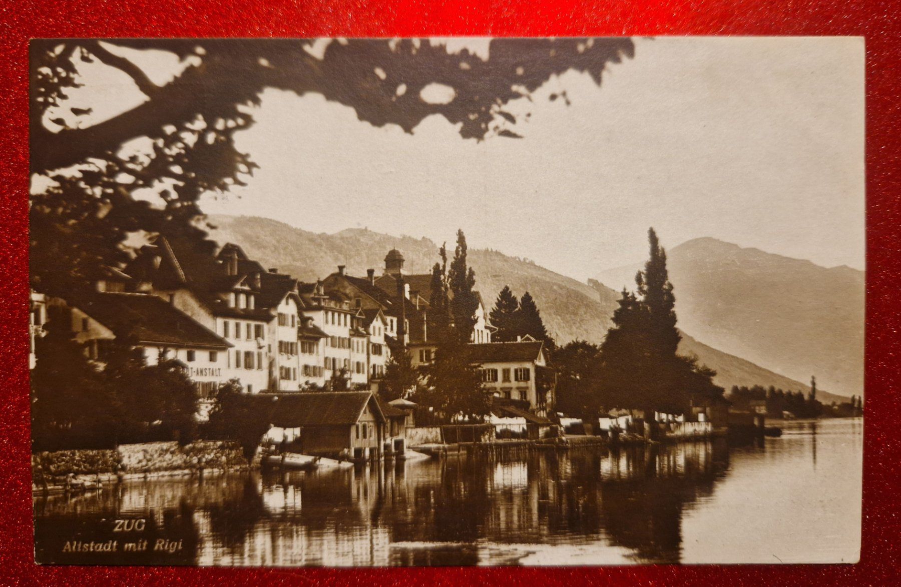 Cartoline postali: Zug, Altstadt mit Rigi 1920 – Usato da Melchnau venduto da Fishel