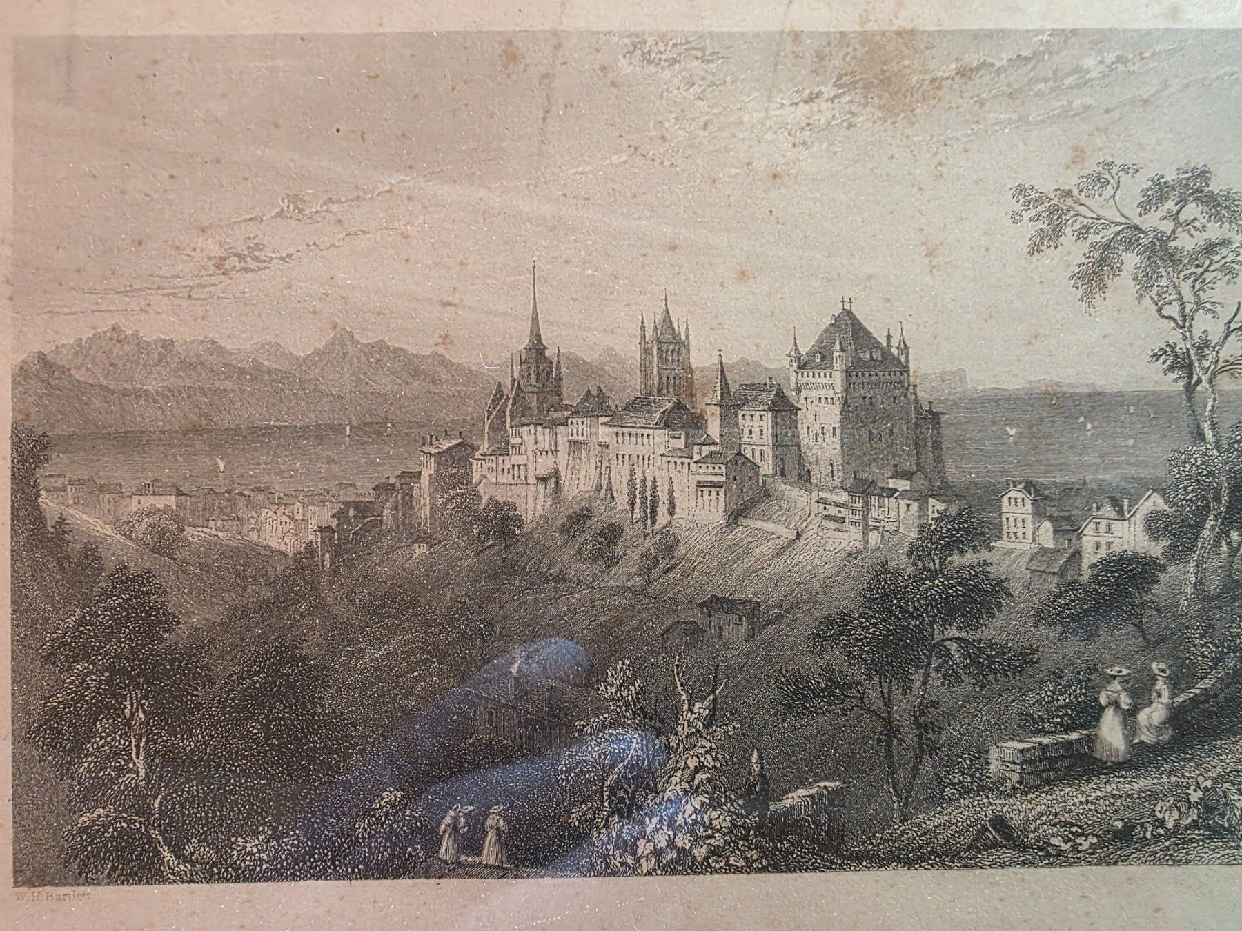 Stiche: Bild Stich Bild - Lausanne übereck gold Bartlett Appleton – Gebraucht aus Walterswil BE von Lonitti 4