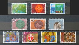 1980/1: Satz Werbemarken + Stanser Verkommnis, ET gestempelt