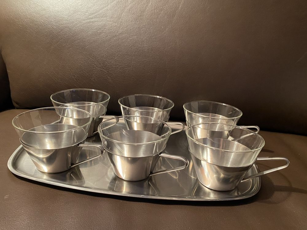 Dessert Schälchen filigran 12Stück mit Tablett | Kaufen auf Ricardo