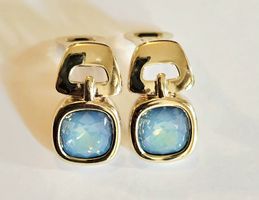 Superbe Paire de Boucles d'Oreilles Pierre Lang, Dorées ✨