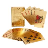 Goldene Wasserdichte Poker Karten
