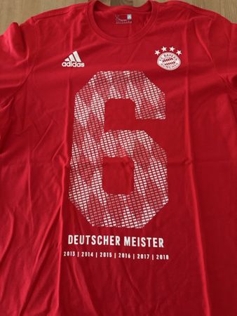 T-Shirt Adidas FC Bayern Deutscher Meister rot XL