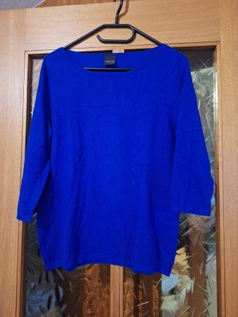 Damen Pullover Madeleine blau Viskose Mix guter Zustand
