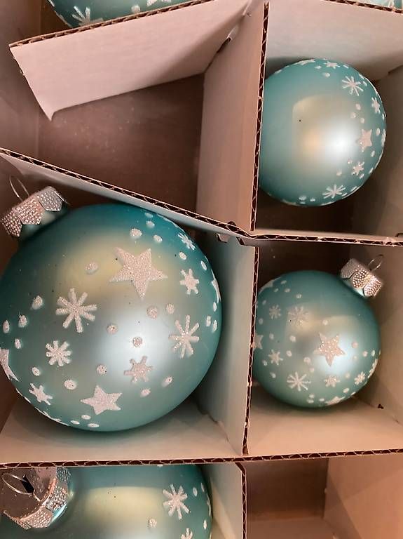 Migros Alle Dekorationen: 14 Glaskugeln, Weihnachtskugeln – Gebraucht aus Arbon von Tschu79 1