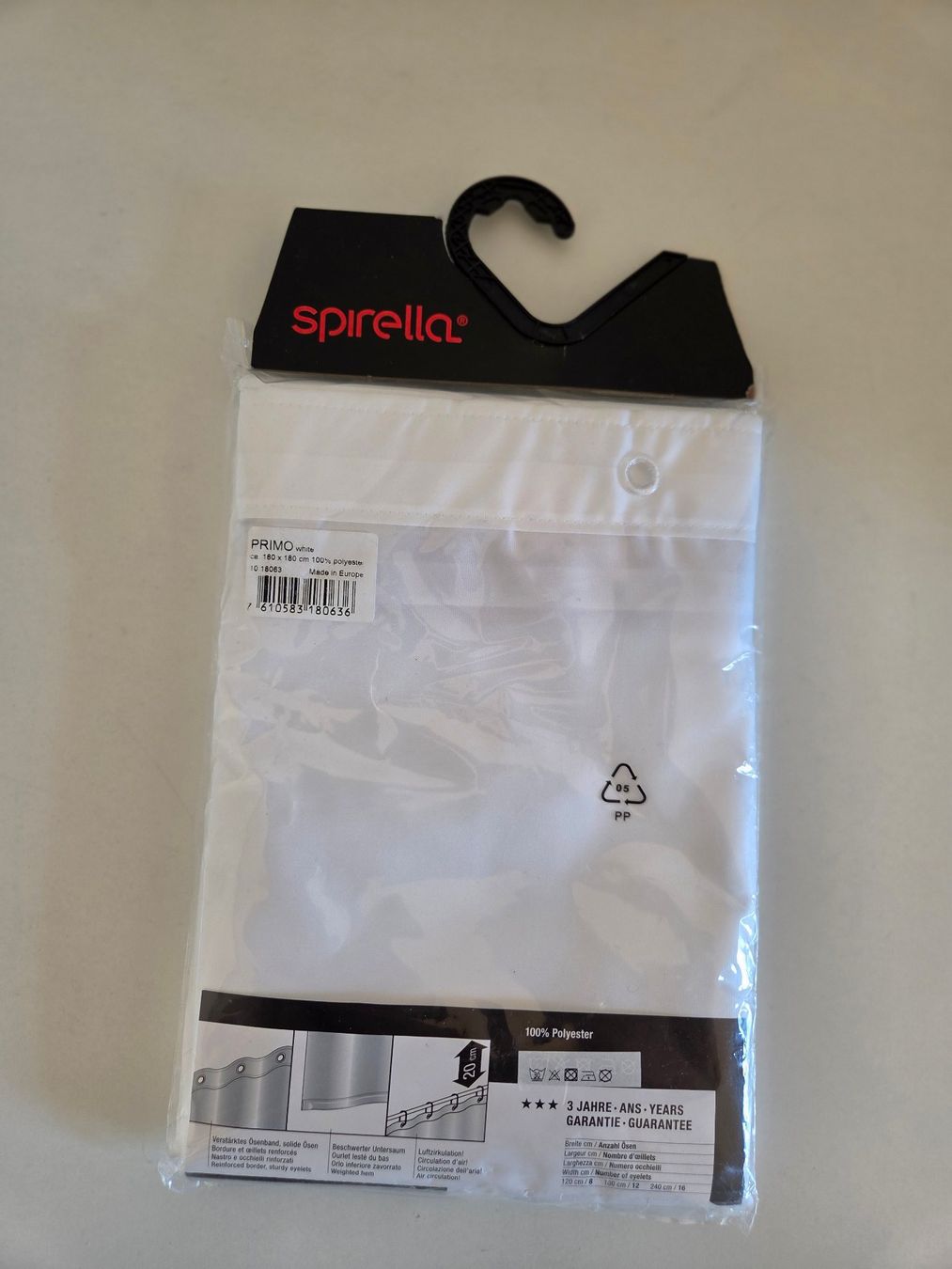 Spirella Vorhänge: Spirella Duschvorhang 180 x 180 cm – Neu und originalverpackt aus Oberrieden von Smart570 1