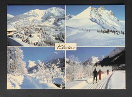 AK Klosters Mehrbildkarte Winter