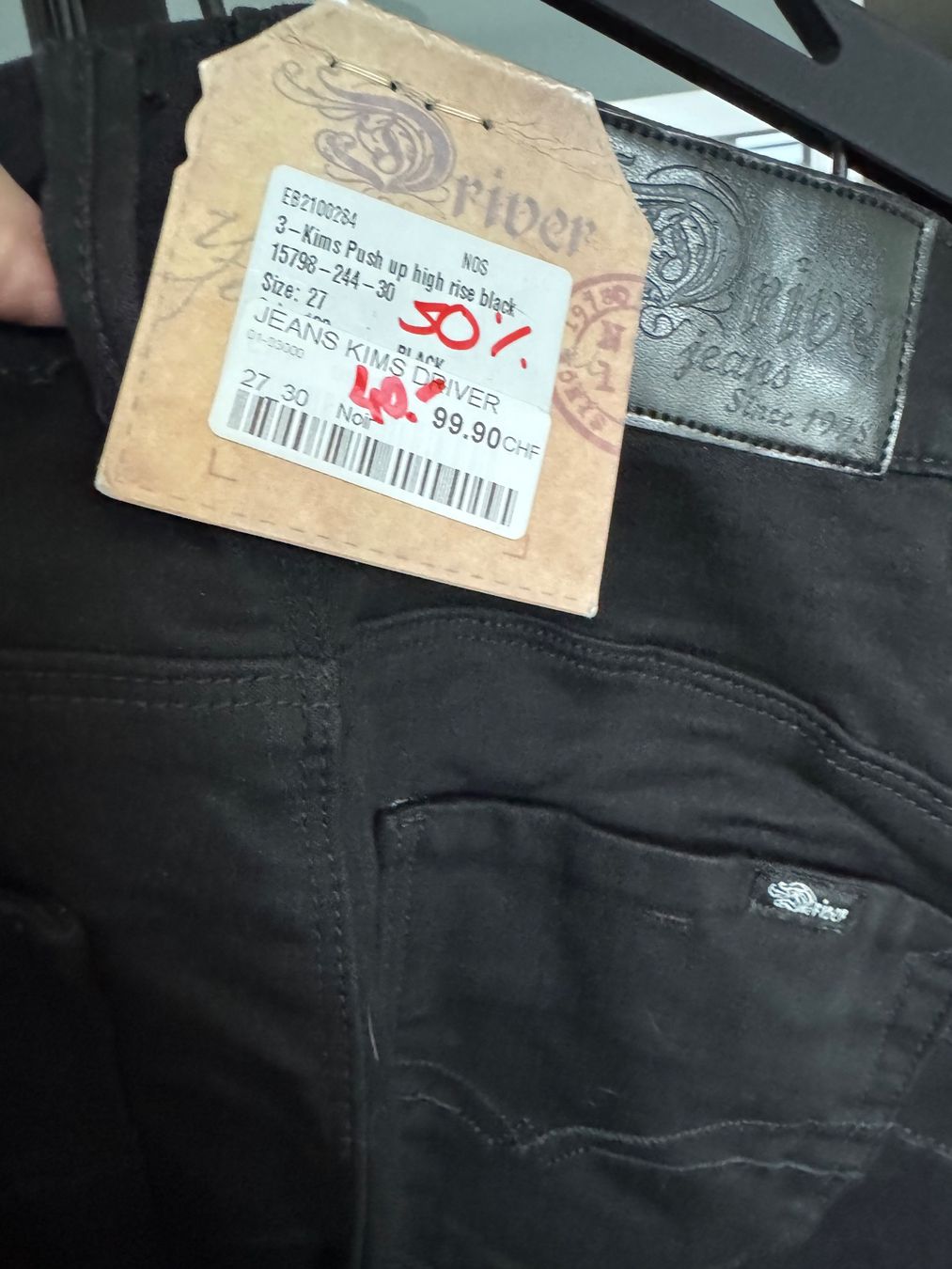 Hosen: Driver Kims push Pantalon noir – Neu und originalverpackt aus Vuisternens-Romont von gol_xp6p 2