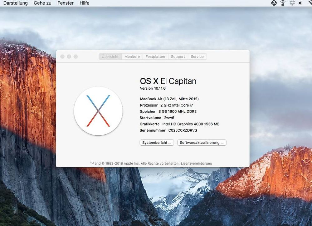 Apple Notebook: MacBook Air 13.3 Zoll – Usato da Aarburg venduto da Qin3ze 1