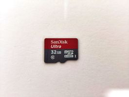 Sandisk Ultra microSDHC, 32 GB, U1, UHS-I - mit Garantie