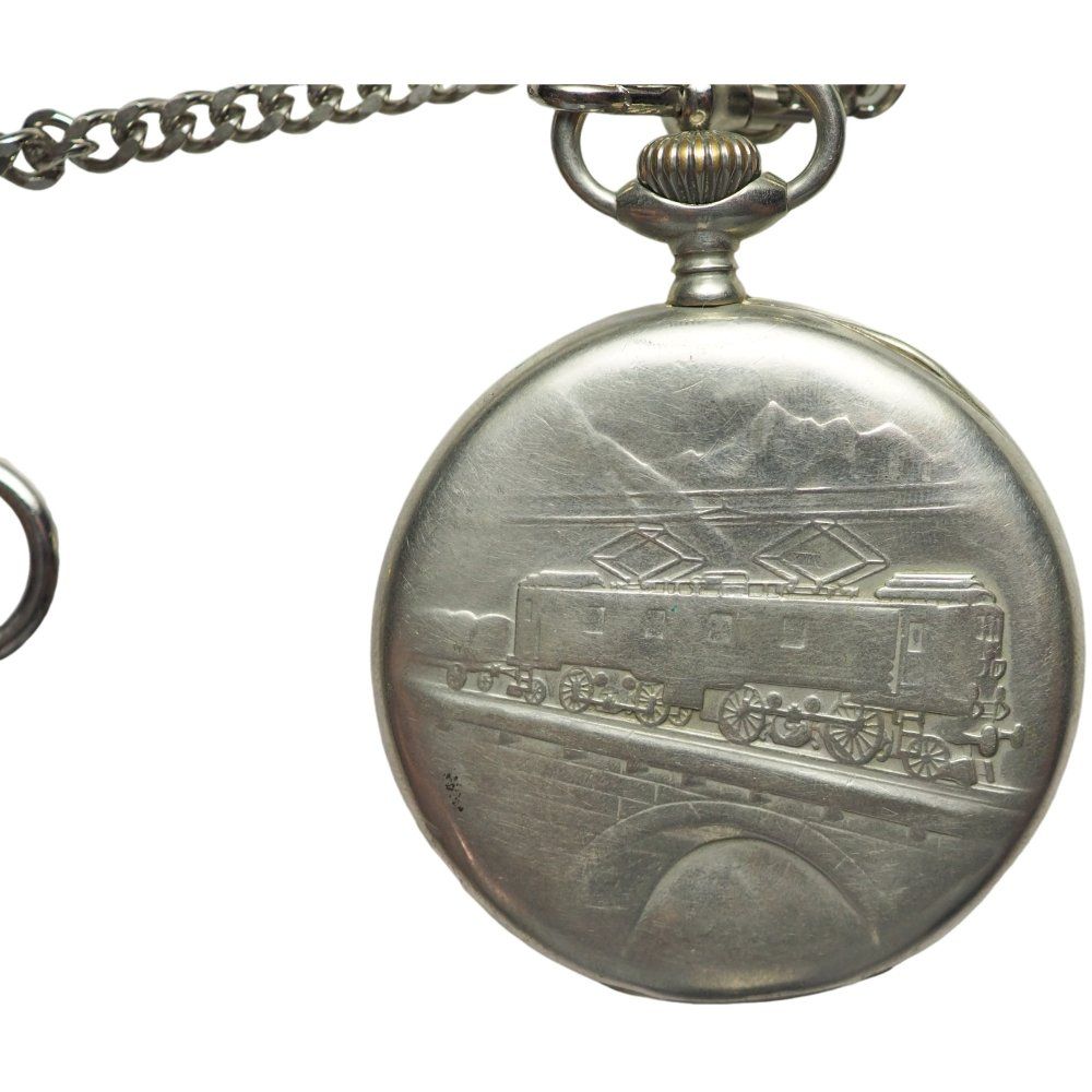 Doxa Montres: Taschenuhr Doxa Eisenbahnmotiv – D'occasion à Liestal par fibonaccis 1