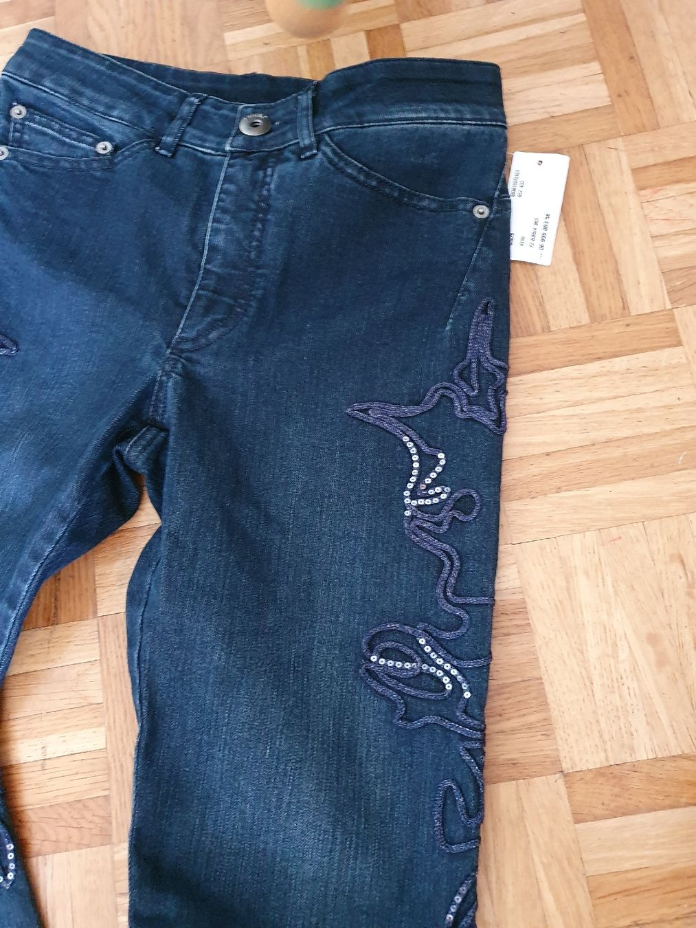 Alba Moda Jeans: neue Jeans mit Schmuckband von Alba Moda – Neu und originalverpackt aus St. Gallen von 1811123 2