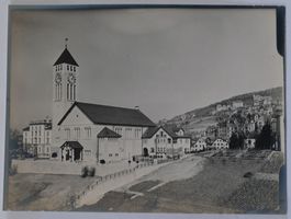 3 Originalfotografien Kirche Oberstrass um ca. 1925 / 30