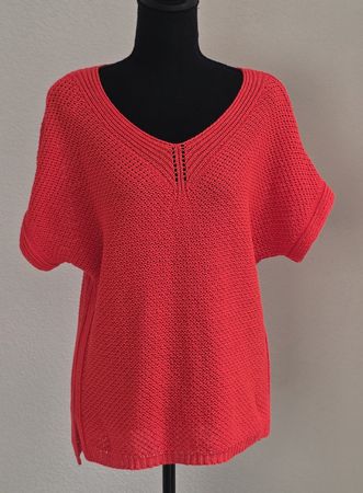 Leichtes Sommer Top / Bluse 🧶 Koralle, Gr. M
