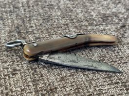 Einzigartiges altes Sackmesser SIMON BERNE Horngriff RAR