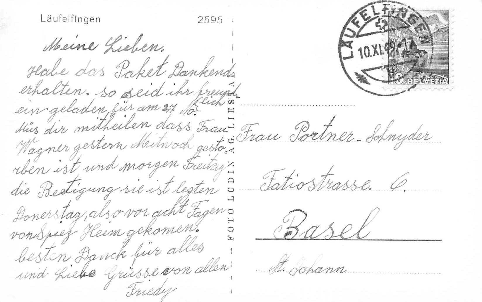 Ansichtskarten: Läufelfingen – Gebraucht aus Biasca von Blenio71 1