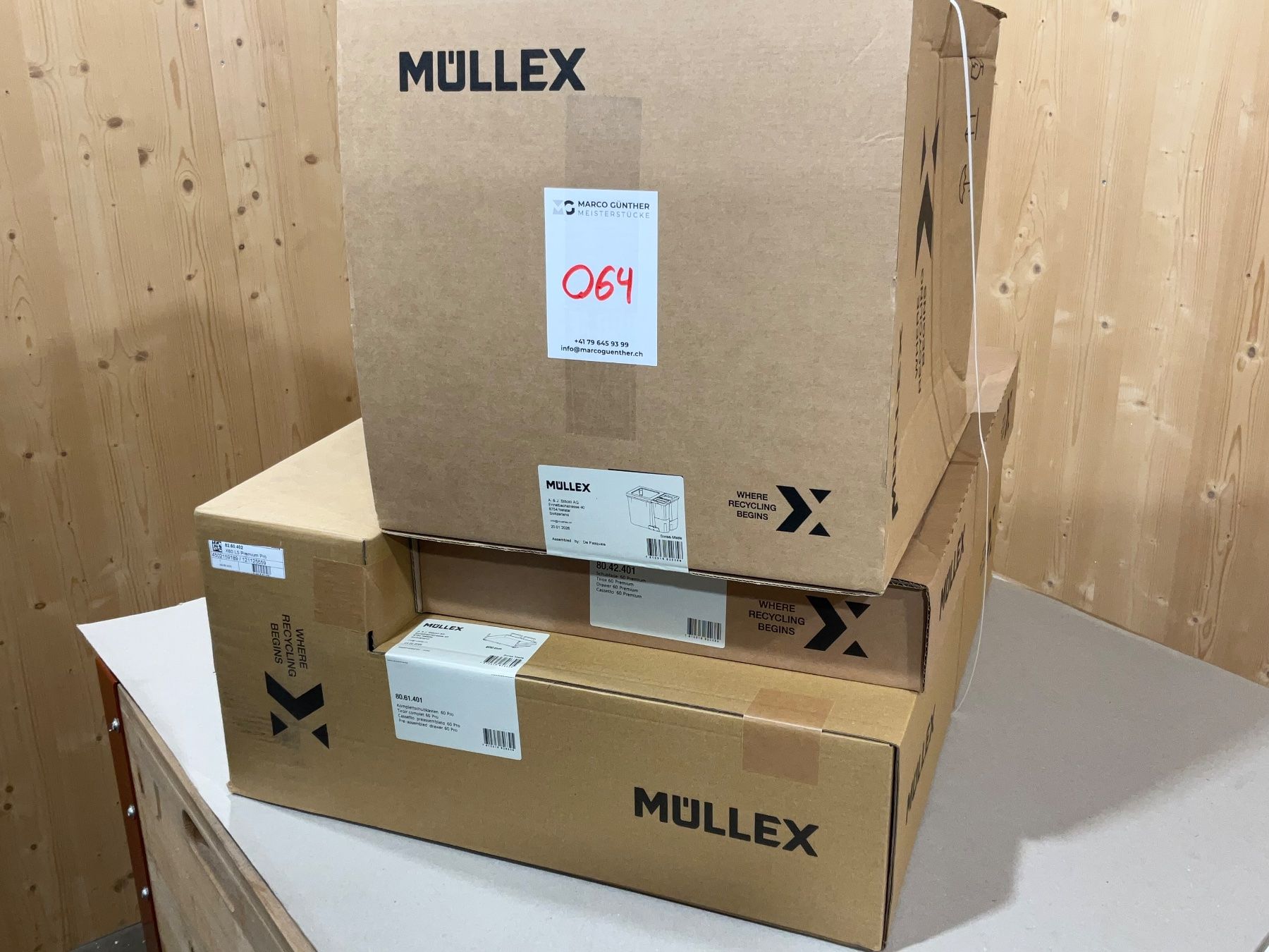 Müllex Cestini per rifiuti: 064 Müllex Abfallsystem X60 L5 Premium Pro – Nuovo e nell'imballaggio originale da Derendingen venduto da Meisterstuecke 8
