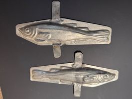 Ancien Moule chocolat poisson 18cm