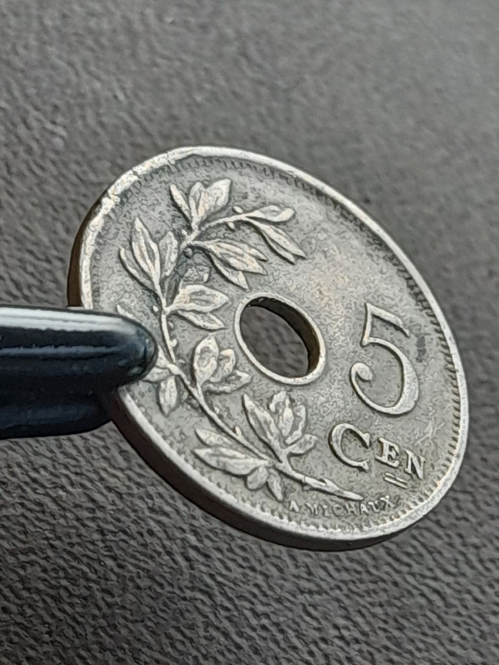 Alle Münzen: 5 Centimes 1914 Belgien  – Gebraucht aus Basel von Basel_20 2